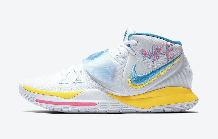 Nike Kyrie 6 Neon Graffiti BQ4630-101 Release Date
