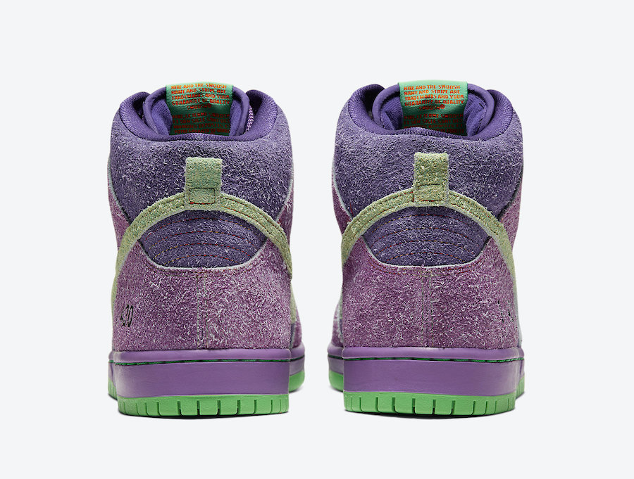 Nike SB Dunk High 420 Purple Skunk CW9971-500 Release Date