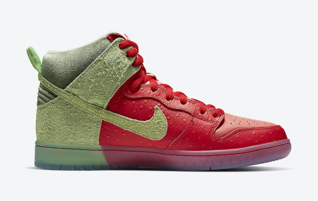 Nike SB Dunk High Strawberry Cough CW7093-600 Release Date - SBD