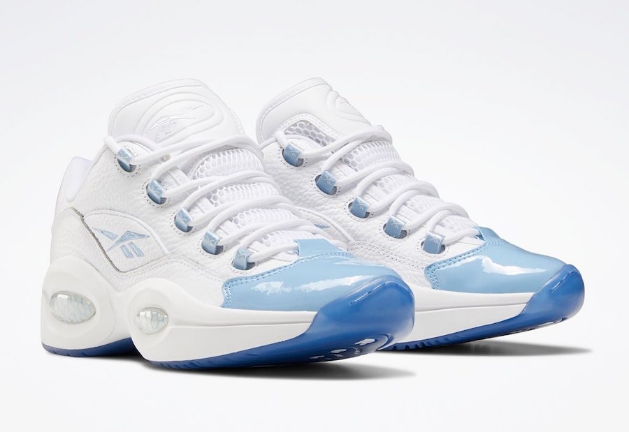 Reebok Question Low Patent White Light Blue FX5000 Release Date