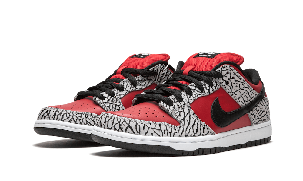 Supreme Nike SB Dunk Low Red Cement 313170-600 2012 Release Date