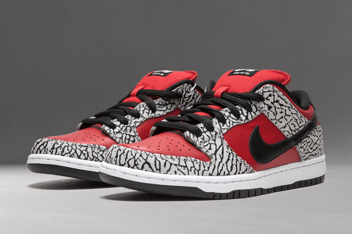 Supreme Nike SB Dunk Low Red Cement 313170-600 2012 Release Date - SBD