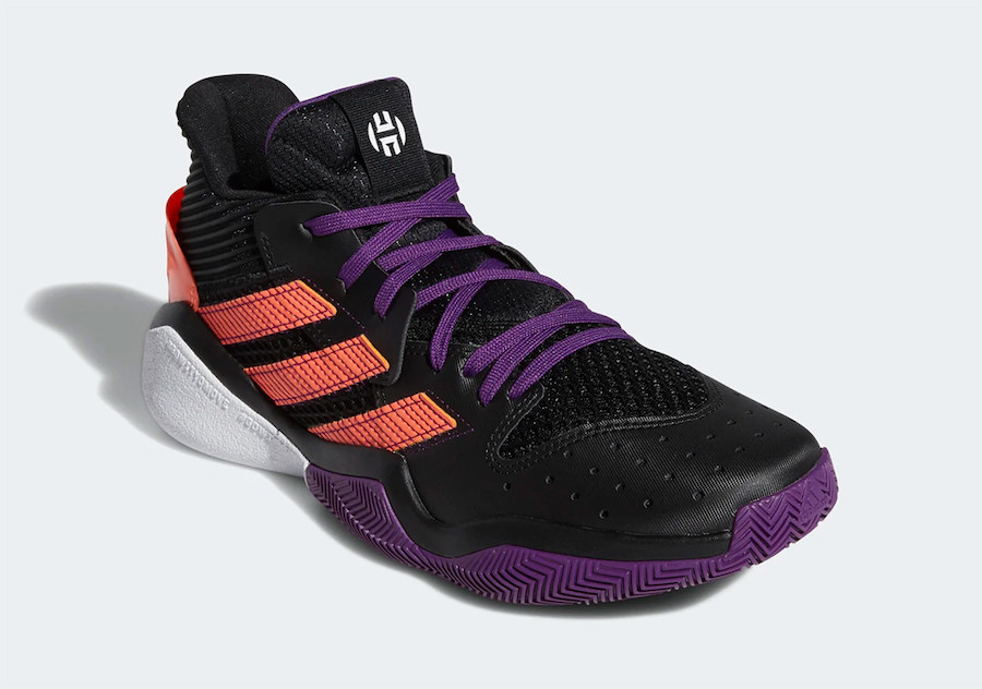 adidas Harden Stepback Black Purple Coral EF9889 Release Date