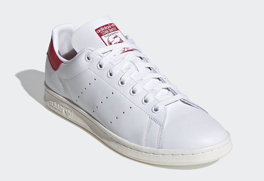 adidas Stan Smith Smile White Scarlett Red FV4146 Release Date