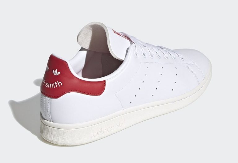 adidas Stan Smith Smile White Scarlett Red FV4146 Release Date - SBD