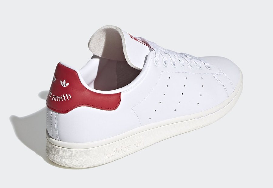 adidas Stan Smith Smile White Scarlett Red FV4146 Release Date