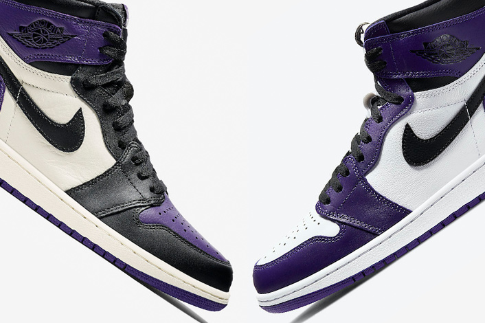 Air Jordan 1 High OG Court Purple 2018 vs 2020 - Sneaker Bar Detroit