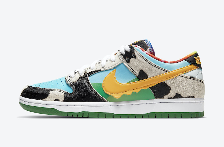 Ben and Jerry's Nike SB Dunk Low Chunky Dunky CU3244-100 Release Date Price