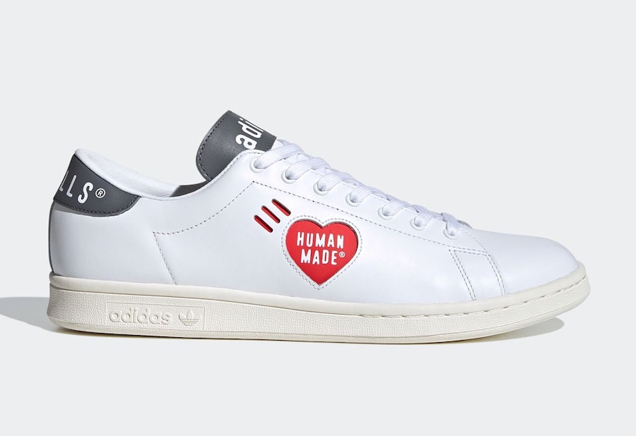 Human Made adidas Stan Smith White Grey FY0736 Release Date