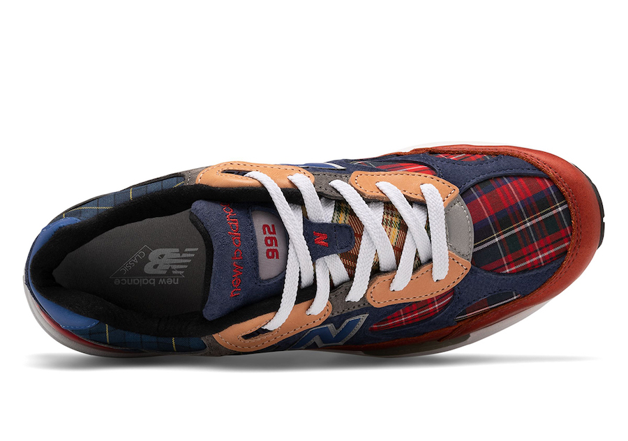 New Balance 992 Plaid Patchwork Release Date