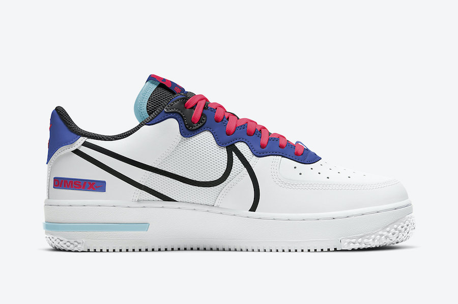 Nike Air Force 1 React Astronomy Blue Laser Crimson CT1020-102 Release Date