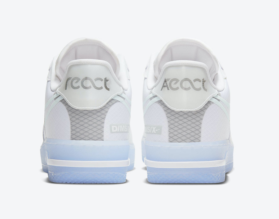 Nike Air Force 1 React White Ice CQ8879-100 Release Date