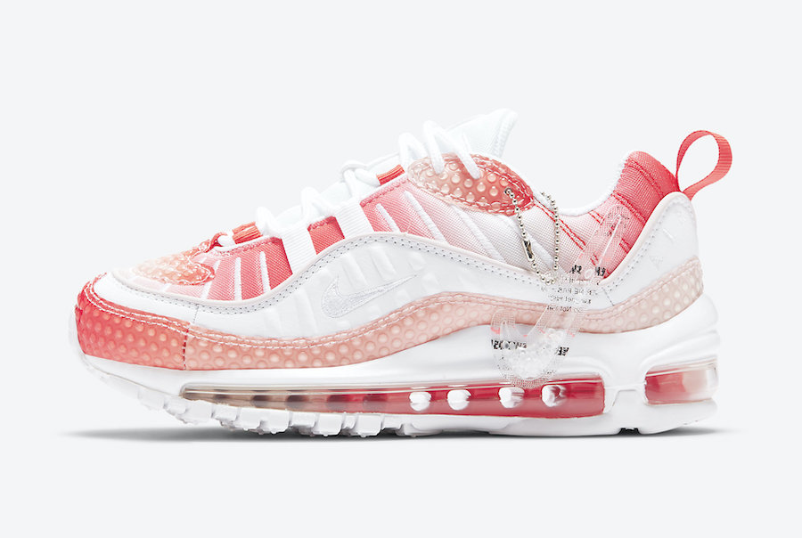 Nike Air Max 98 Bubble Track Red Barely Rose CI7379-600 Release Date