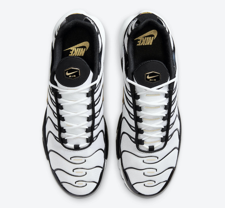 Nike Air Max Plus White Black Gold CZ9188-001 Release Date