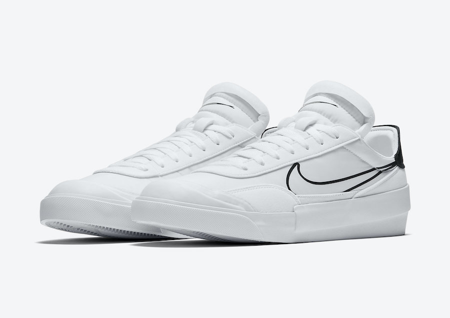 nike drop type hbr black and white