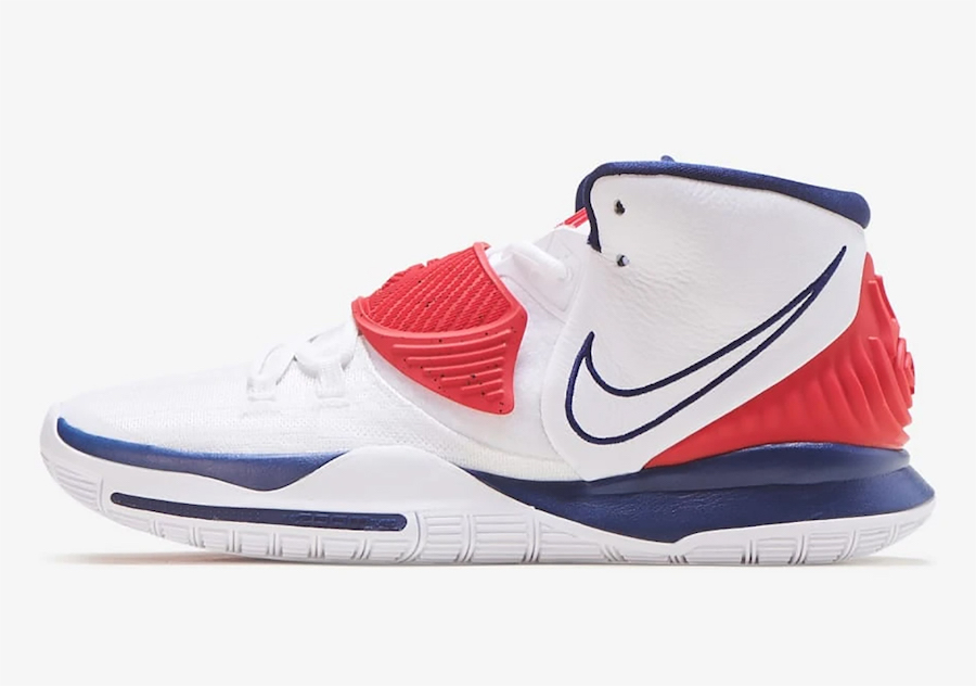navy and red nike shoes