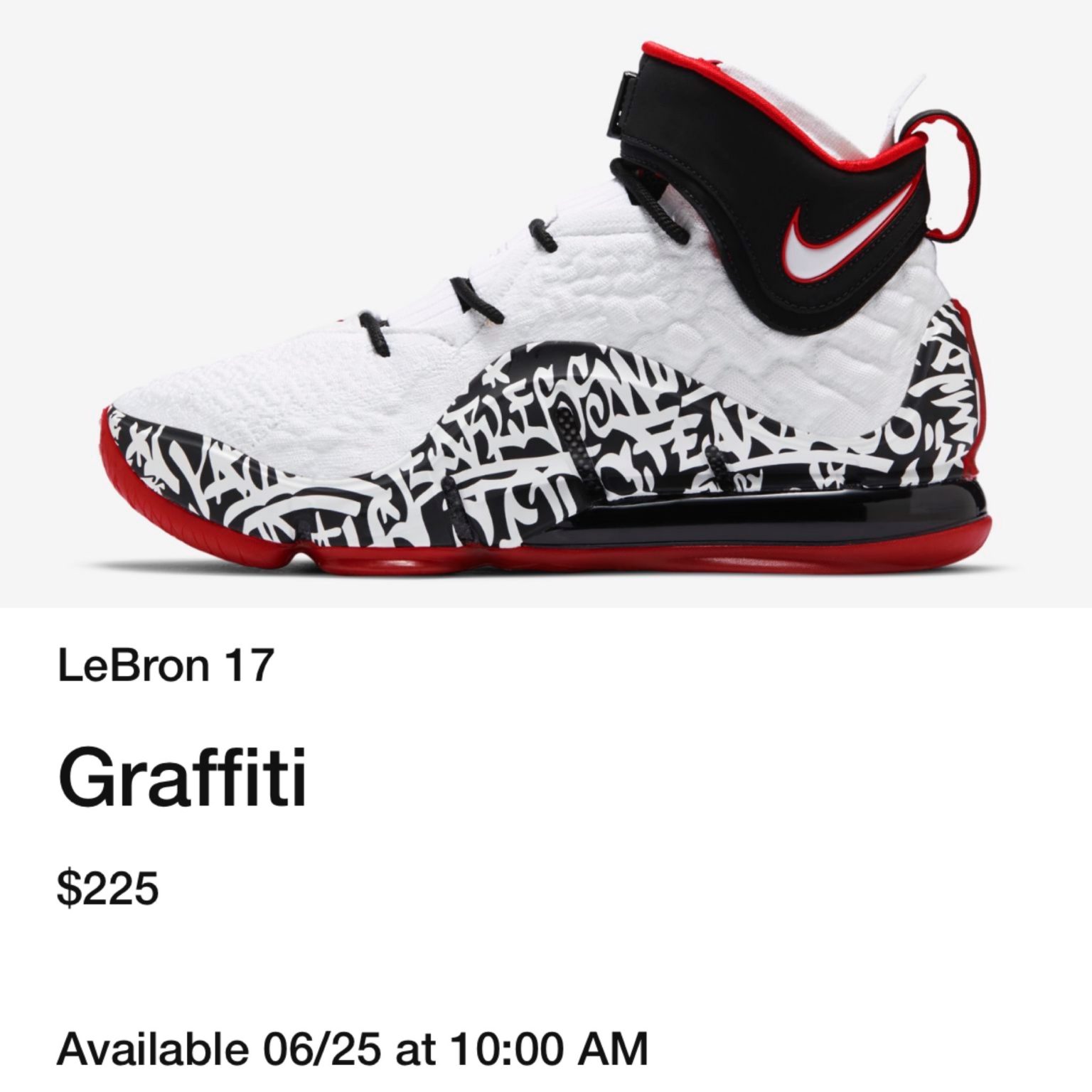 nike lebron 17 graffiti mens