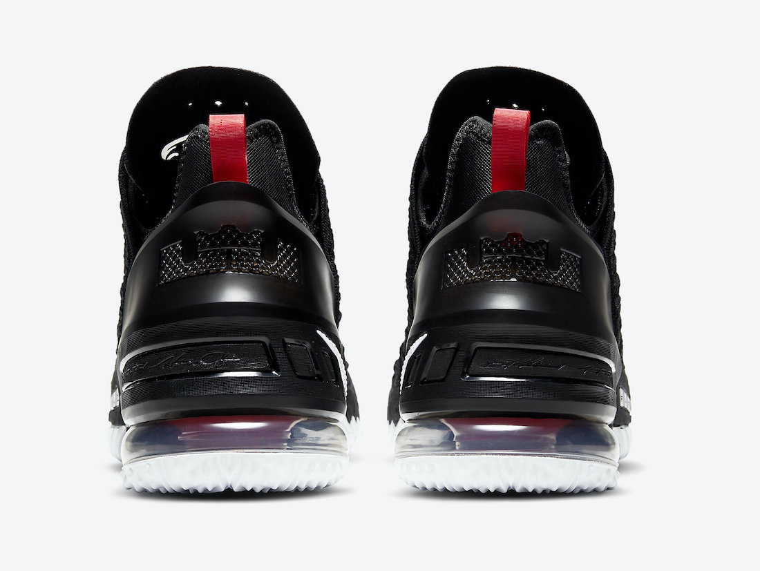 Nike LeBron 18 Black University Red White CQ9283-001 Release Date