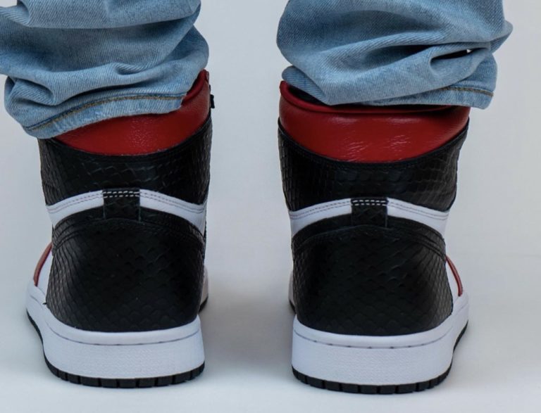 snakeskin red jordan 1