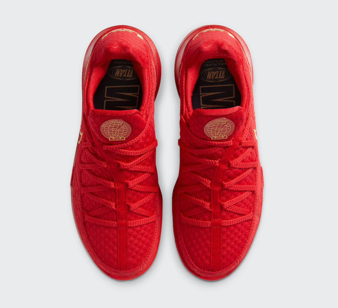 Titan Nike LeBron 17 Low Red CD5008-600 Release Date