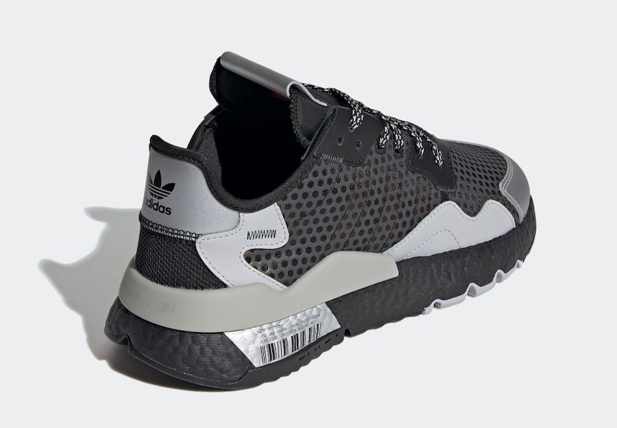 adidas Nite Jogger Black Silver Metallic Grey EF5407 Release Date