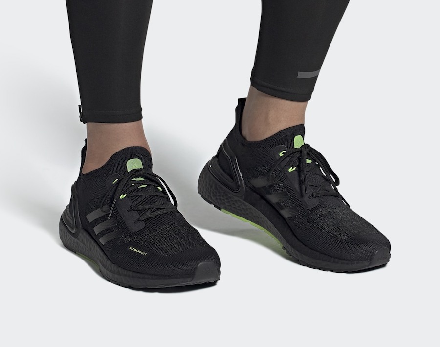 adidas ultra boost green black