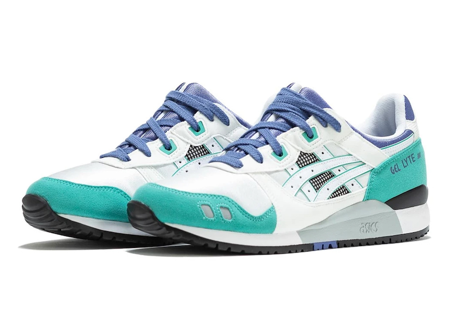 ASICS Gel Lyte III White Teal Blue 30th Anniversary Release Date