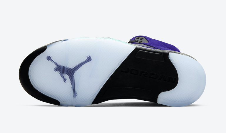 Air Jordan 5 Alternate Grape Ice Black Clear New Emerald 136027-500 ...