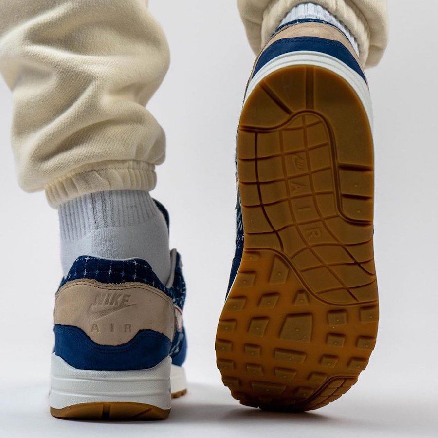 DENHAM Nike Air Max 1 CW7603-400 Release Date On-Feet