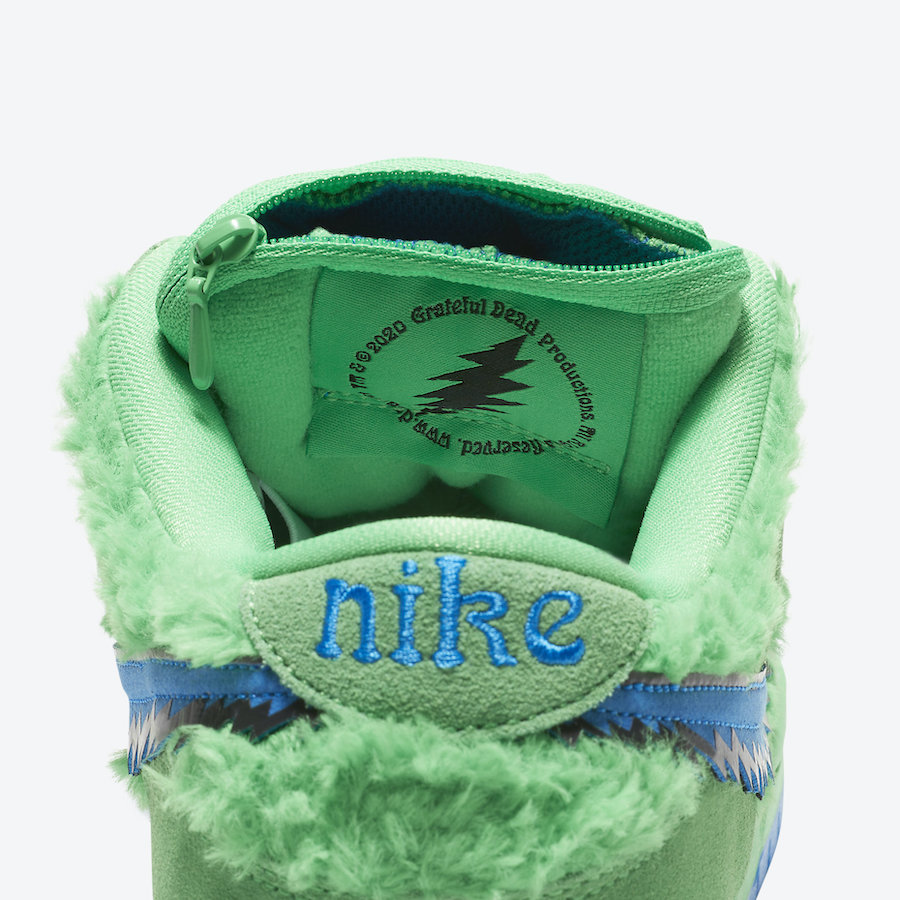 Grateful Dead Nike SB Dunk Low Green Bear CJ5378-300 Release Date Price