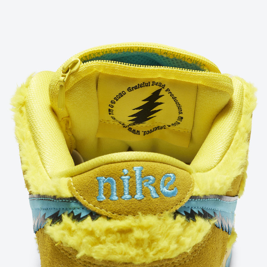 Grateful Dead Nike SB Dunk Low Yellow Bear CJ5378-700 Release Date Price
