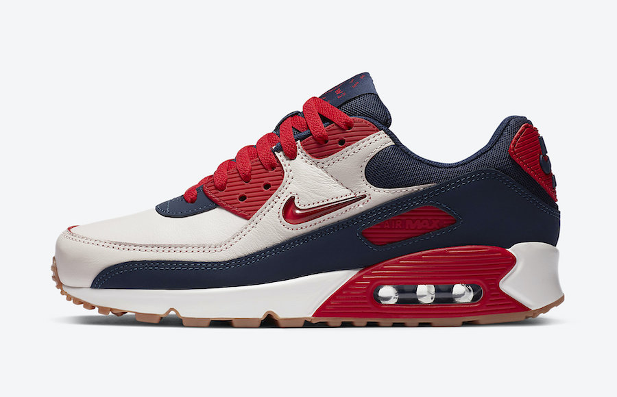 Nike Air Max 90 Home Away Sail University Red CJ0611-101 Release Date