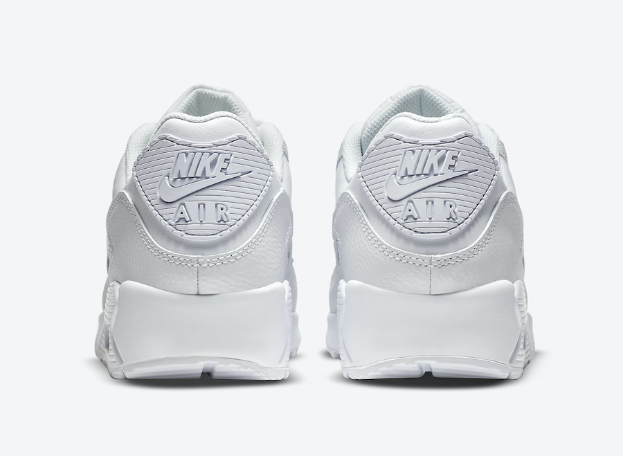 Nike Air Max 90 Leather Triple White CZ5594-100 Release Date