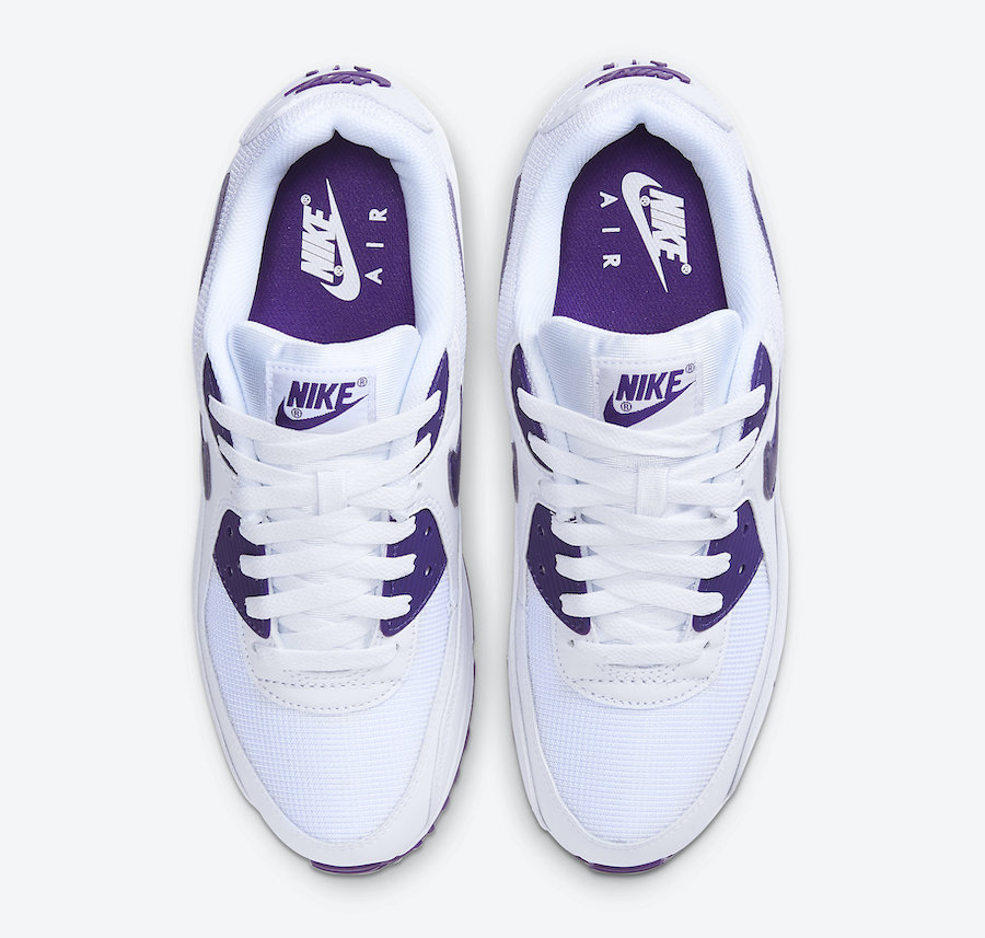 Nike Air Max 90 White Court Purple CT1028-100 Release Date