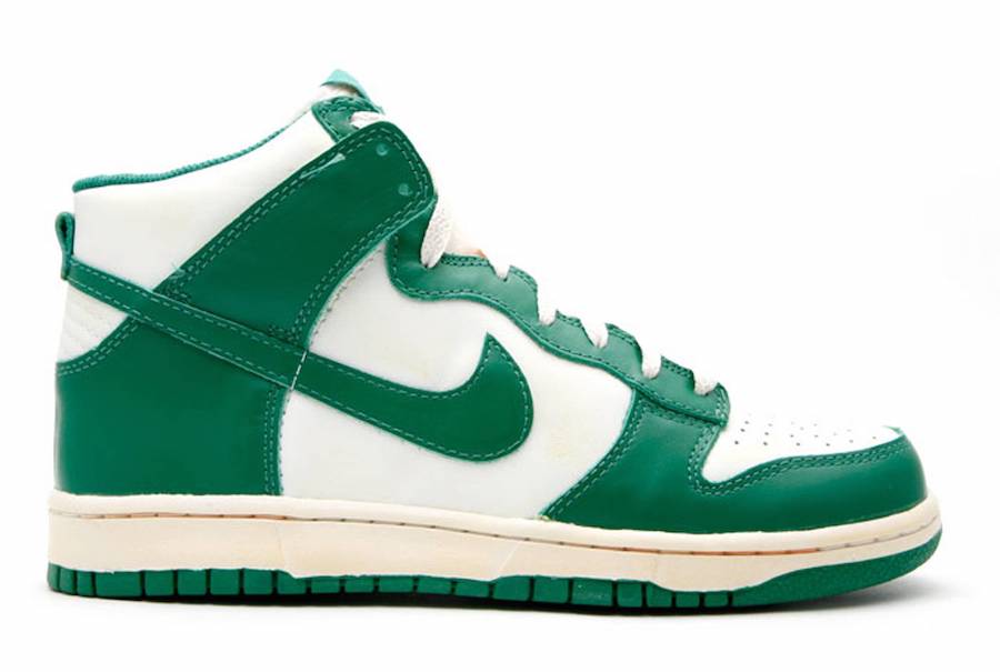 green and white dunks