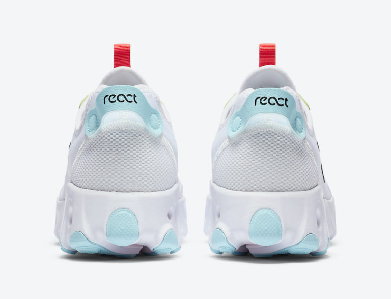 nike react art3mis white bright crimson