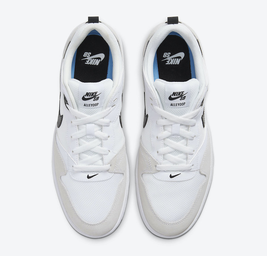 Nike SB Alleyoop White Black CJ0882-100 Release Date