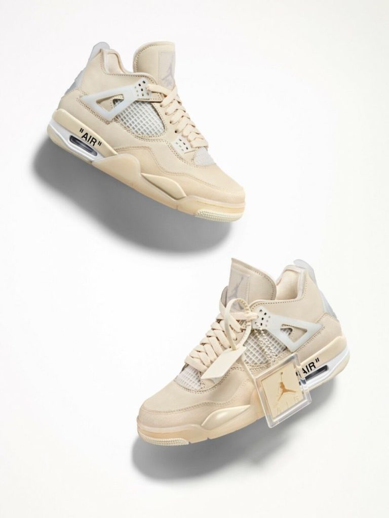 Off-White Air Jordan 4 Sail 2020 CV9388-100 Release Date - SBD