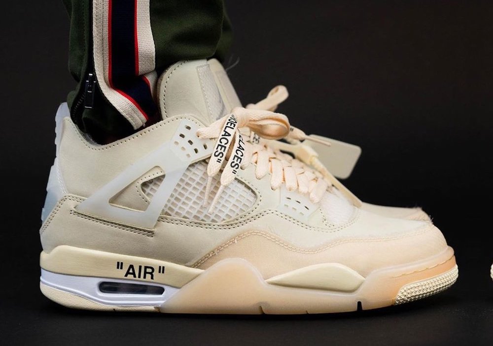 Off-White Air Jordan 4 CV9388-100 Release Date On-Foot Off-White Air Jordan 4 CV9388-100 Release Date On-Feet
