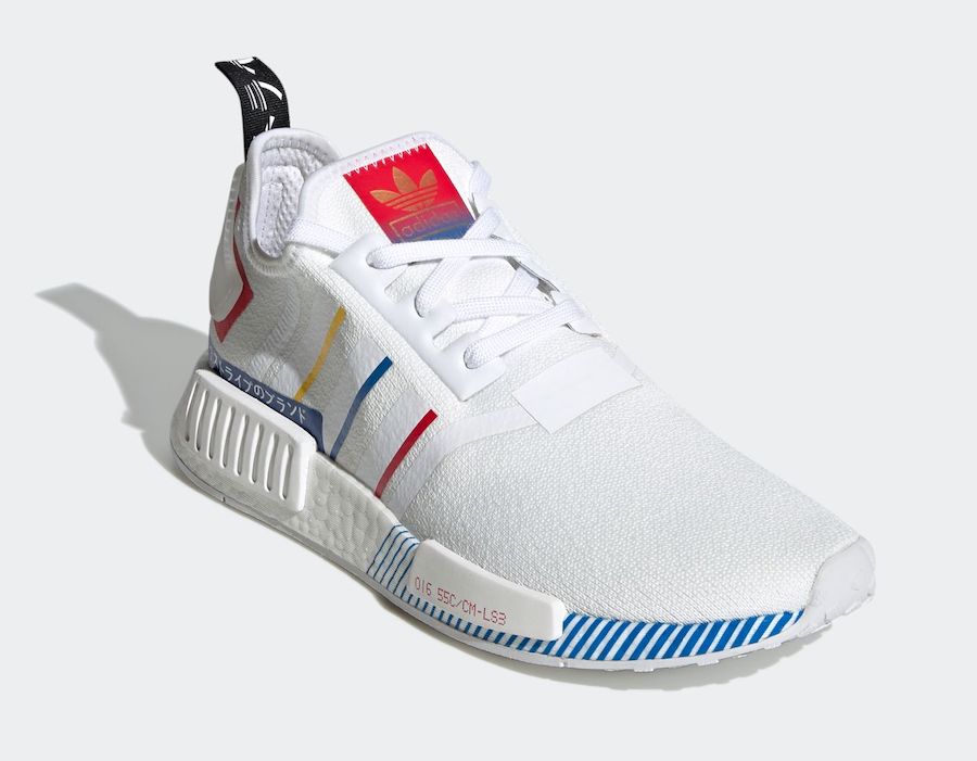 New Year Discount Shoes NMD R1 WhitE Pink Shopee Vietnam