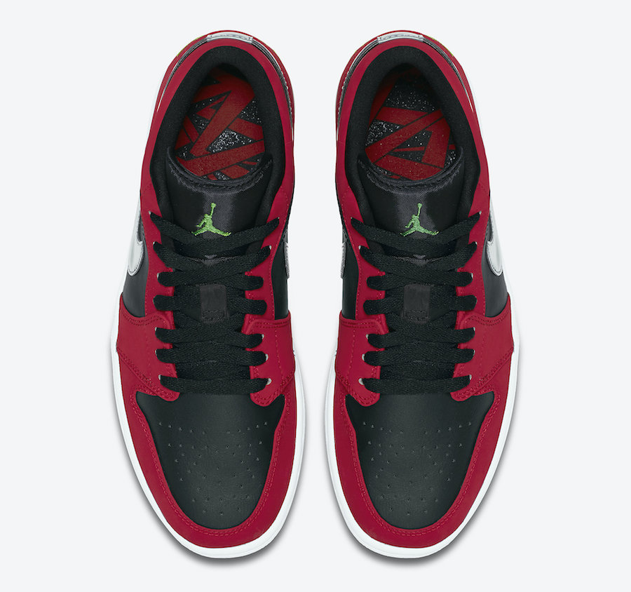Air Jordan 1 Low Gym Red Green Pulse 553558-036 Release Date