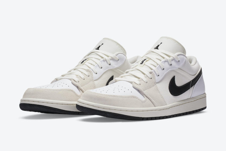 Air Jordan 1 Low White Sail Black DC3533-100 Release Date - SBD