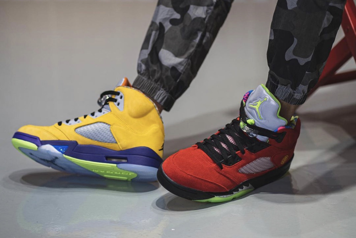 Air Jordan 5 What The CZ5725-700 Release Date On-Feet