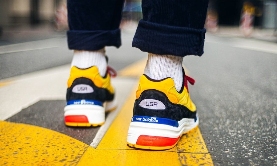 New Balance 992 Yellow Red Black Release Date