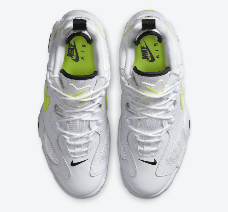 nike air barrage white and yellow