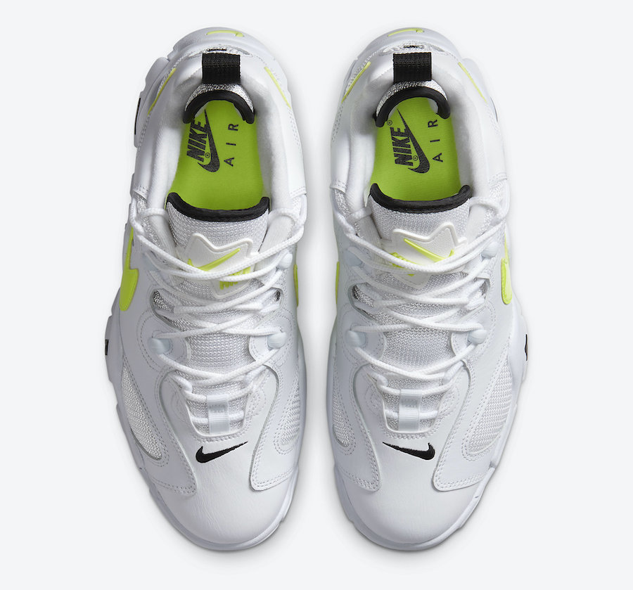 Nike Air Barrage Low White Neon Yellow CN0060-100 Release Date