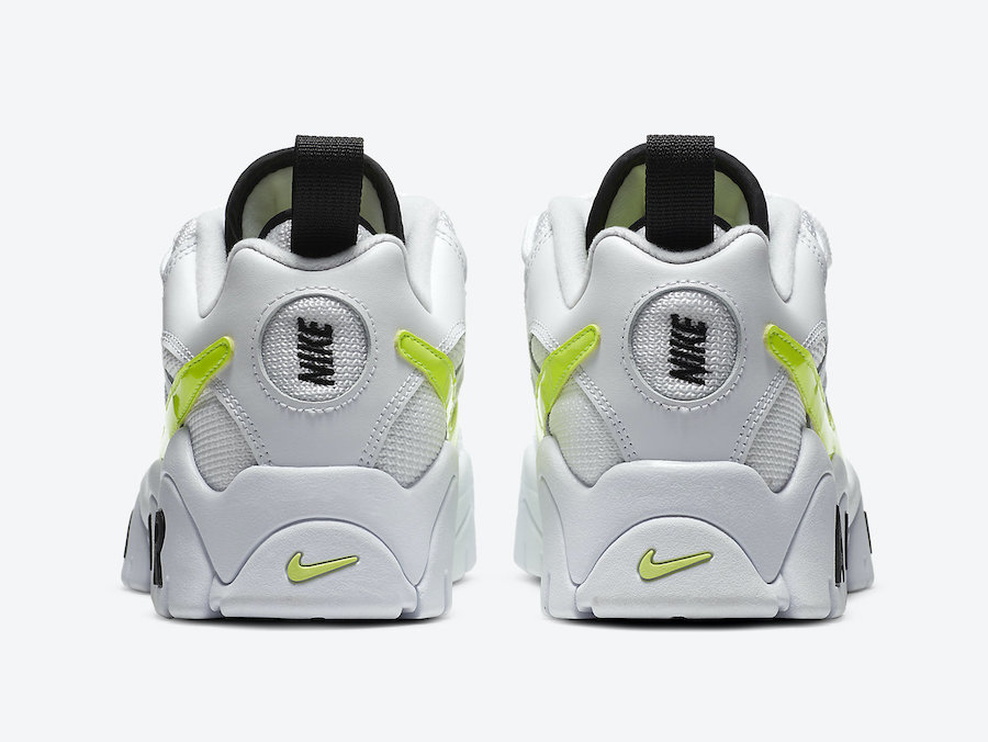 Nike Air Barrage Low White Neon Yellow CN0060-100 Release Date