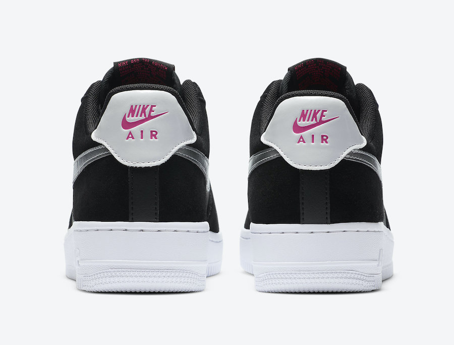 Nike Air Force 1 Black Pink Silver DA4282-001 Release Date