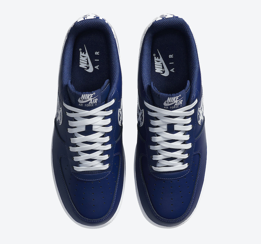 navy blue air force 1s
