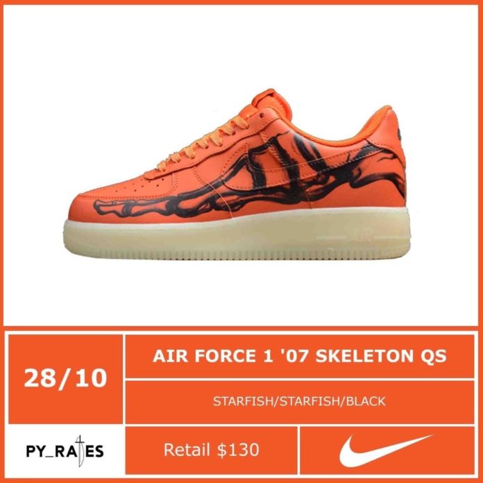 airforce 1 orange skeleton